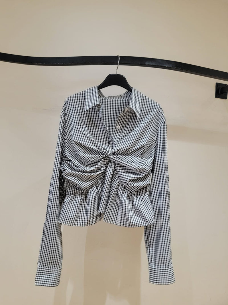 231041 - Checked Pattern Top