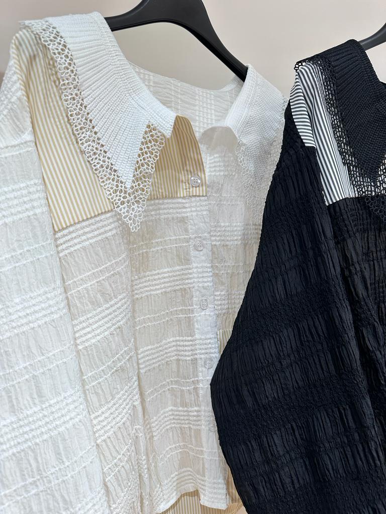 230856 - Patchwork Shirt Top (10% Off)