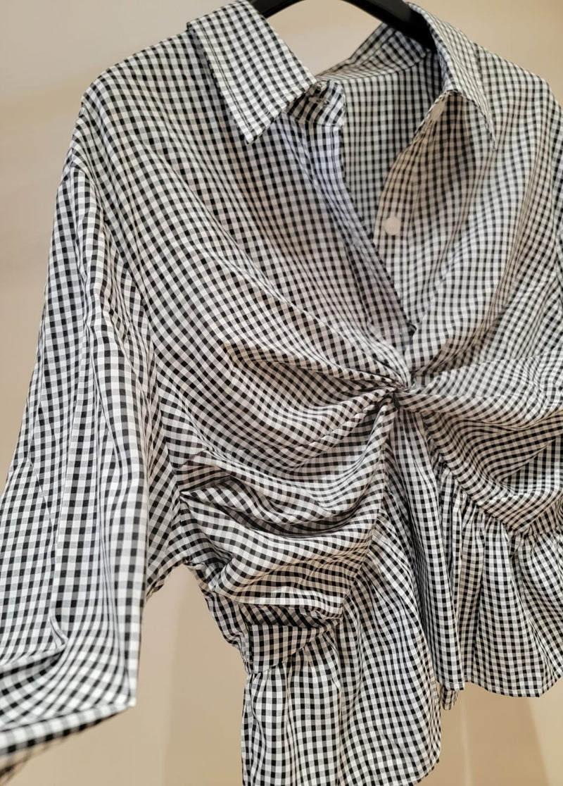 231041 - Checked Pattern Top