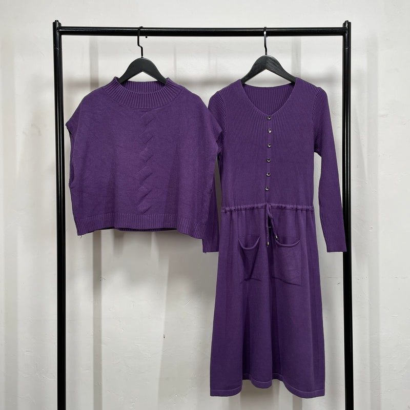 231032 - Knit Dress Set (📣 New Item 📣)