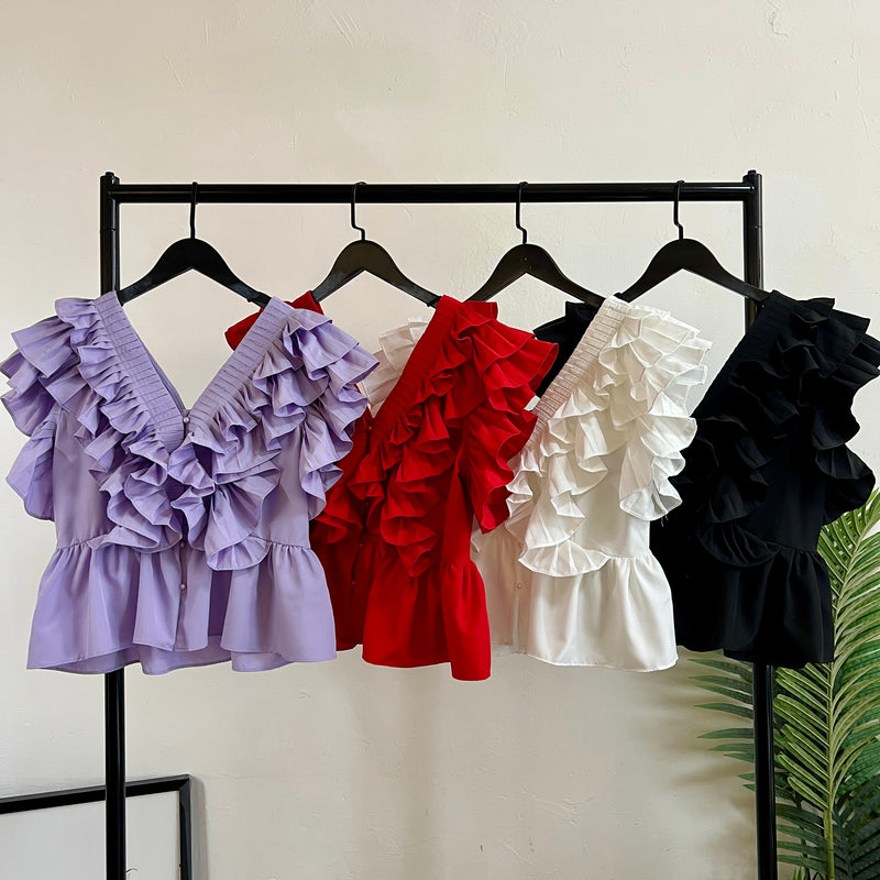 230049 - Ruffle Top (❤️ Hot Item ❤️)