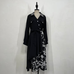 231100 - Floral Silky Dress(10% Off)