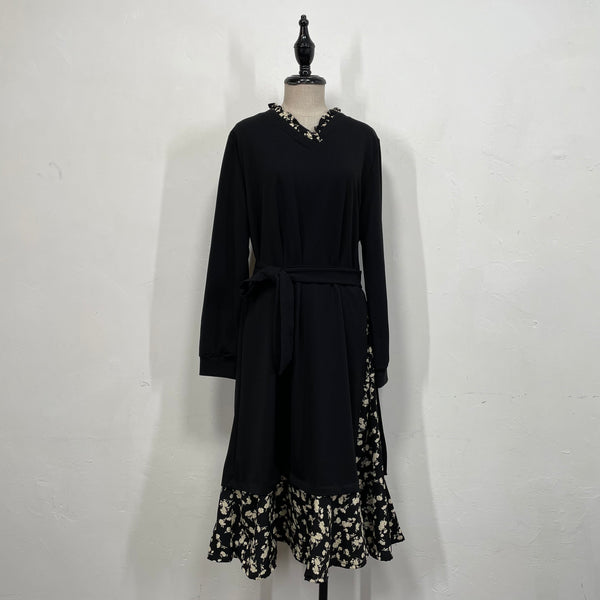 231099 - Floral Trim Dress