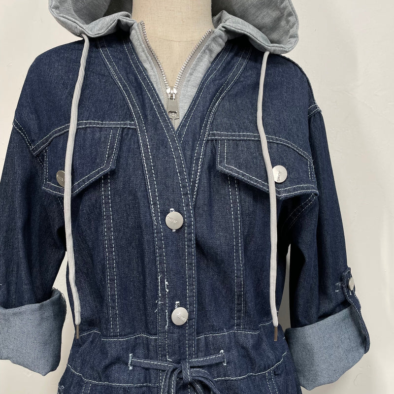 231090 - Hooded Denim Dress(📣 New Item 📣)