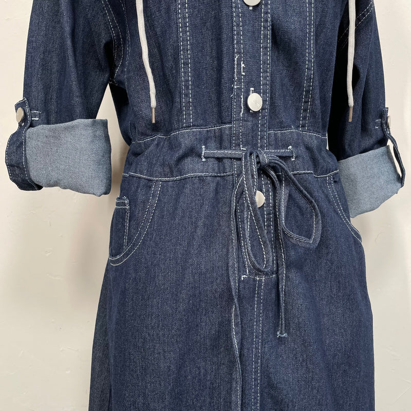 231090 - Hooded Denim Dress(📣 New Item 📣)