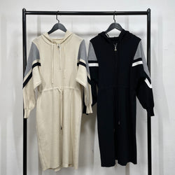 231082 - Knitting Hooded Dress(📣 New Item 📣)