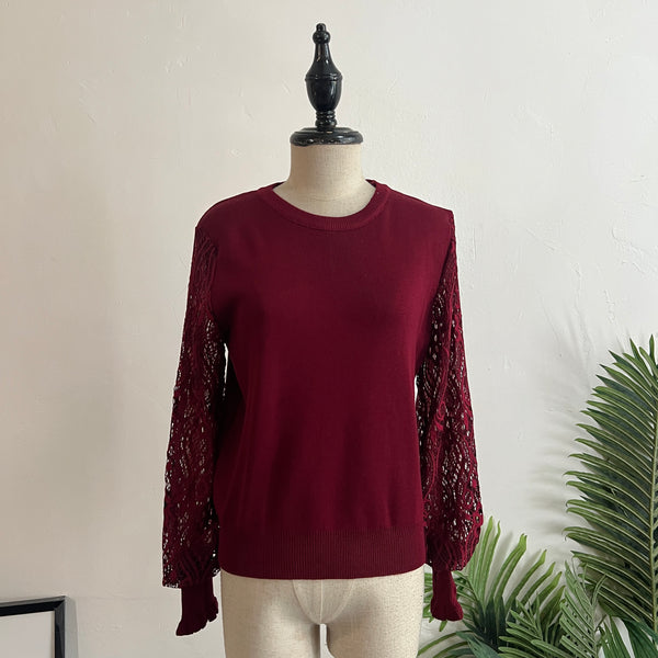 241310 -Lace Sleeve Top