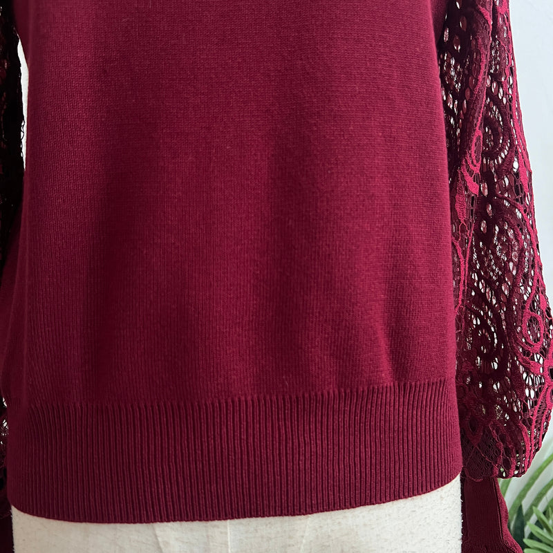 241310 -Lace Sleeve Top