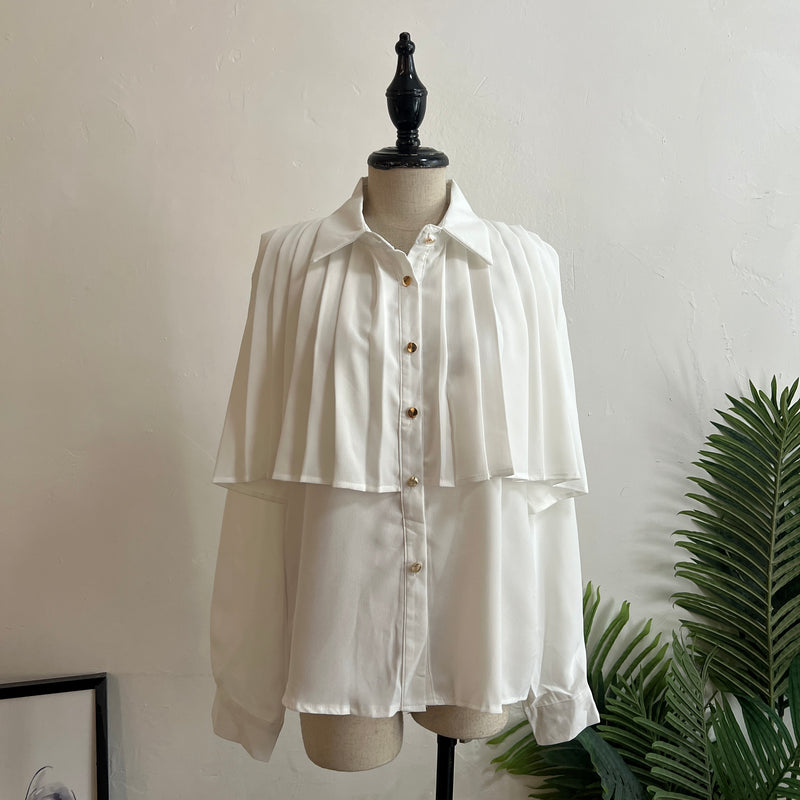 241316 -Pleated Chiffon Blouse