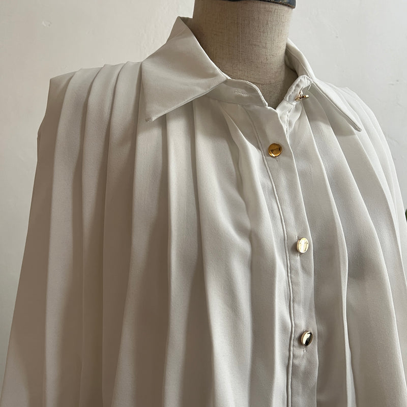241316 -Pleated Chiffon Blouse