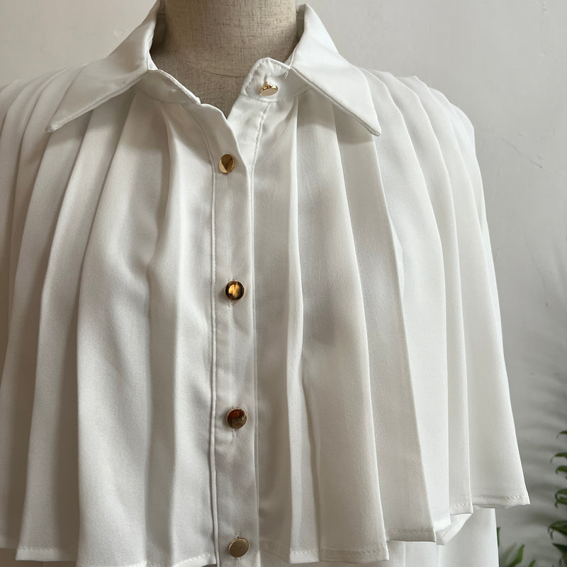 241316 -Pleated Chiffon Blouse