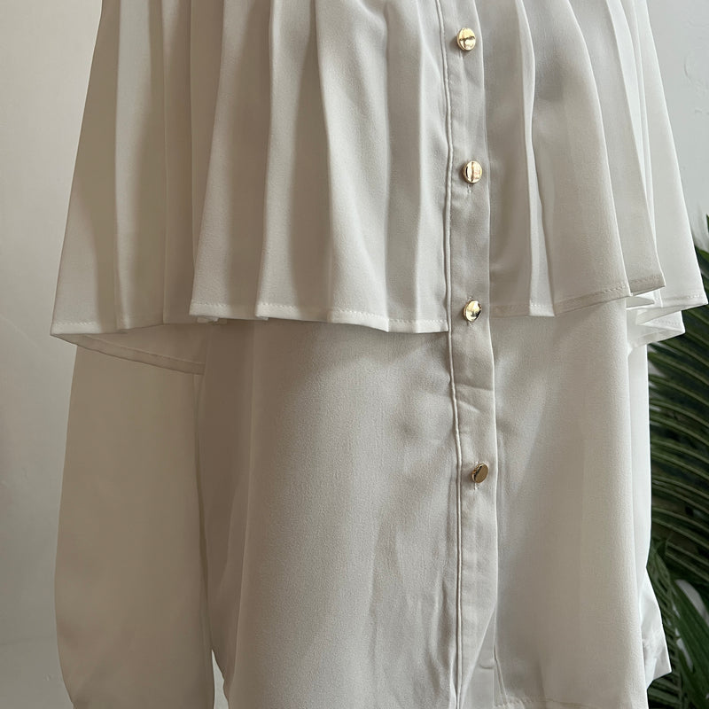 241316 -Pleated Chiffon Blouse