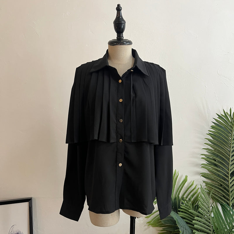 241316 -Pleated Chiffon Blouse