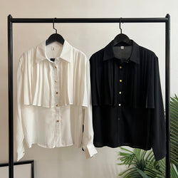 241316 -Pleated Chiffon Blouse