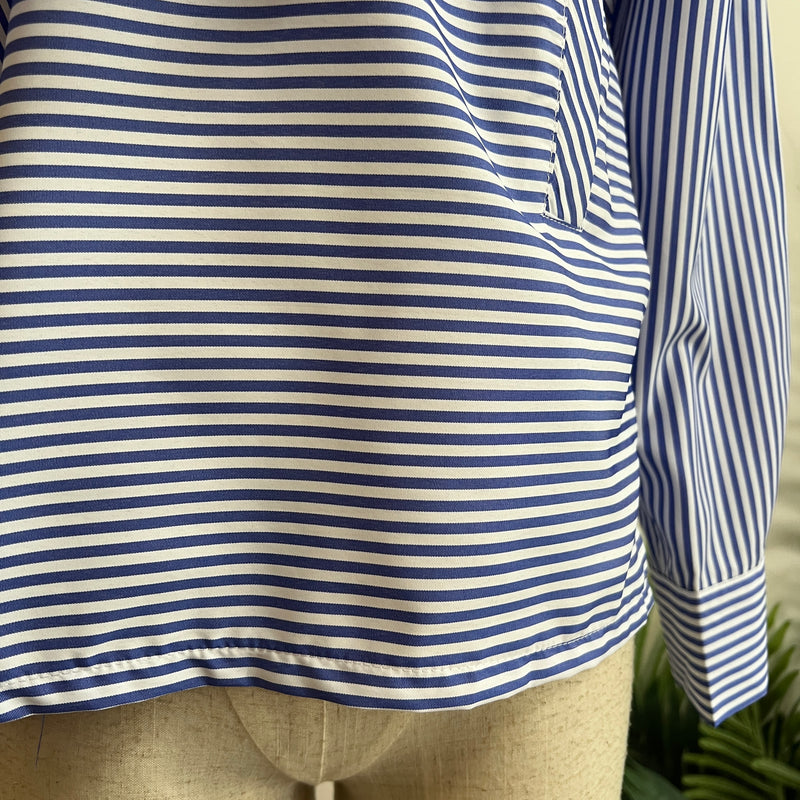 241285 -Striped Ruffle Top