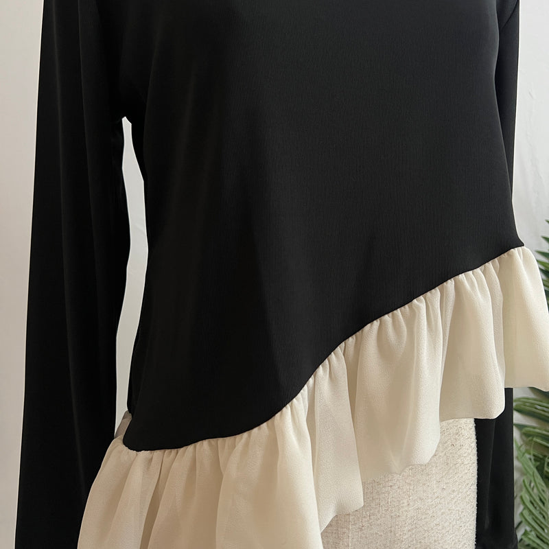 241296 -Ruffle Bottom Top