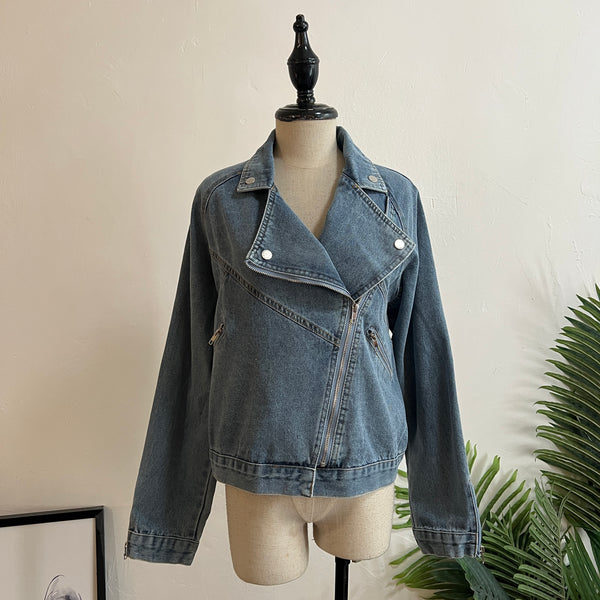 241292 -Denim Biker Jacket