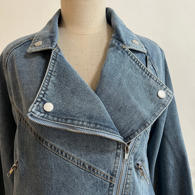 241292 -Denim Biker Jacket