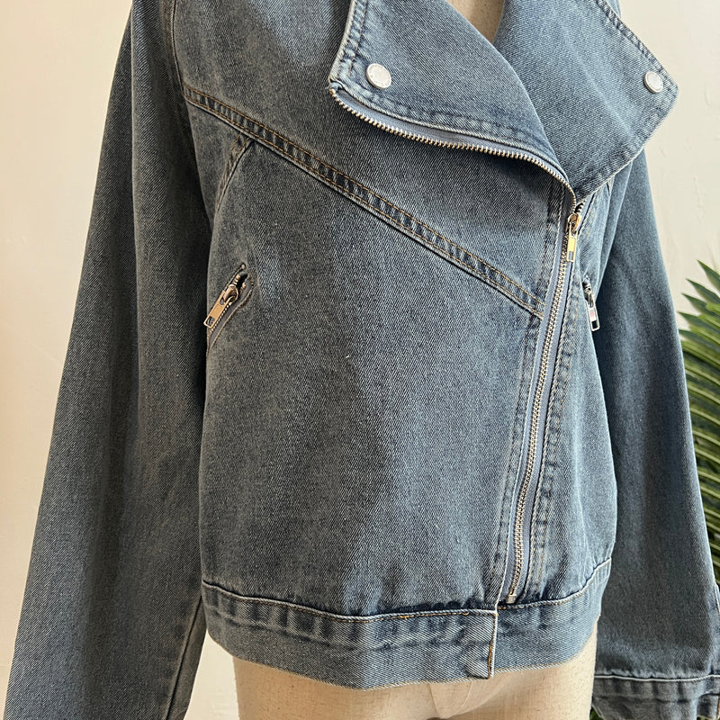 241292 -Denim Biker Jacket