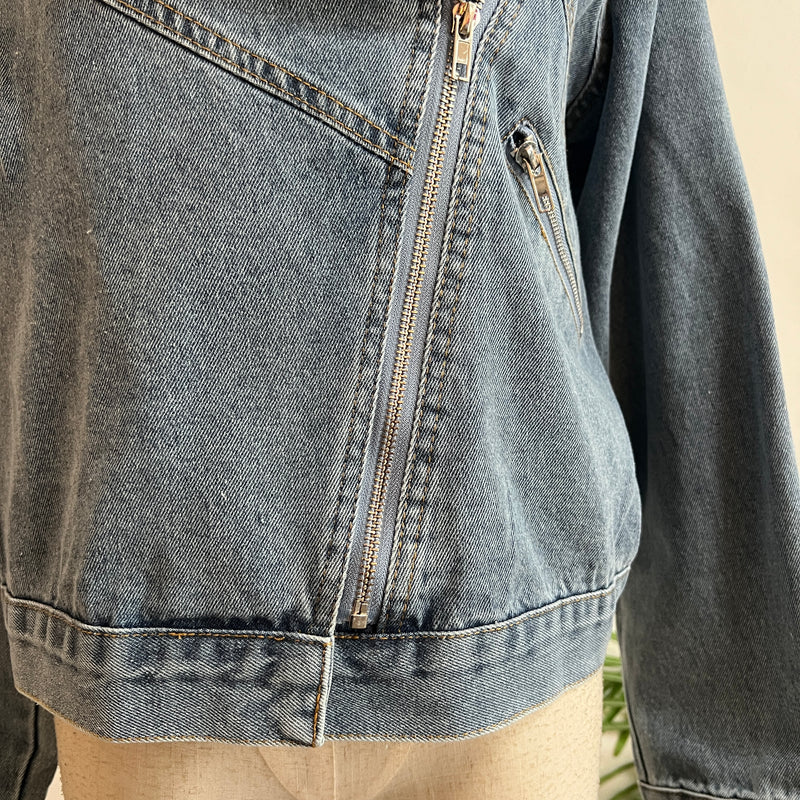 241292 -Denim Biker Jacket