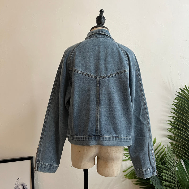 241292 -Denim Biker Jacket