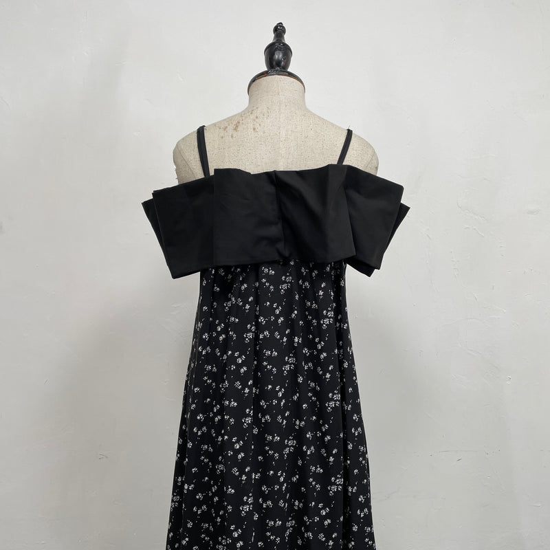 230478 - Ruffle Chiffon Suspender Dress (50% Off)