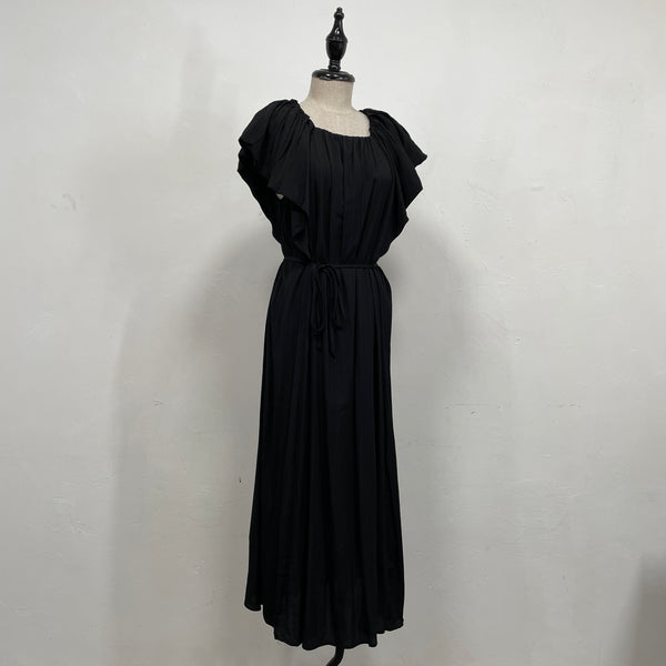 230466 - Crinkle Ruffle Sleeve Dress (40% Off)