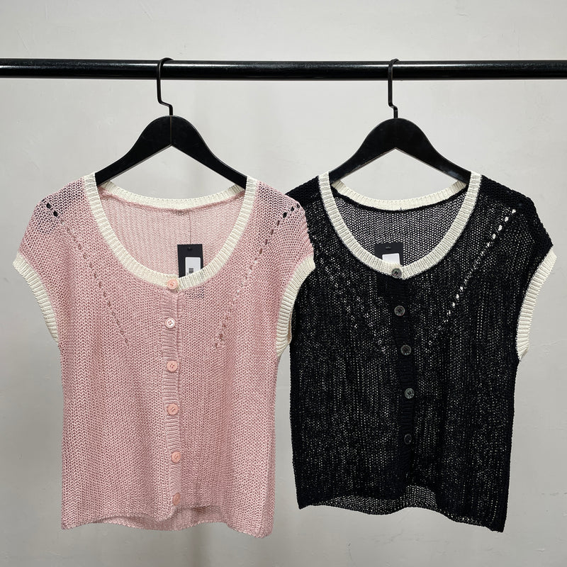 230513 - Knit Button Up Top (Best Price)