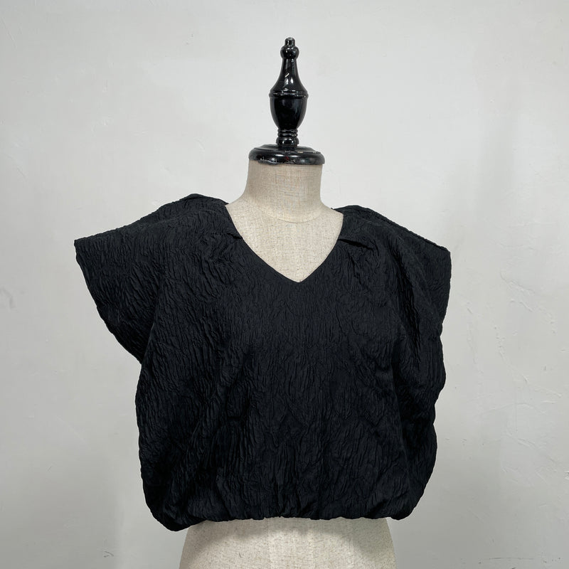 230554 - Crinkle Puffy Top(50% Off)