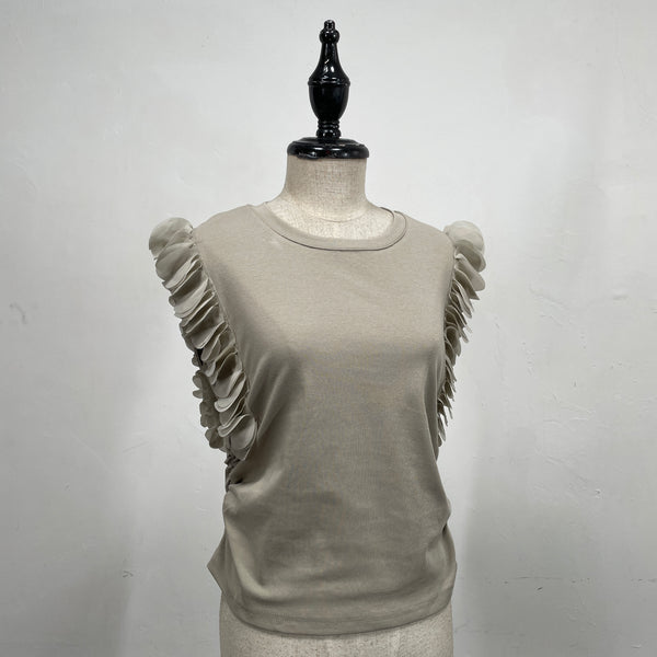 230608 - Gauze Trim Top (30% Off)