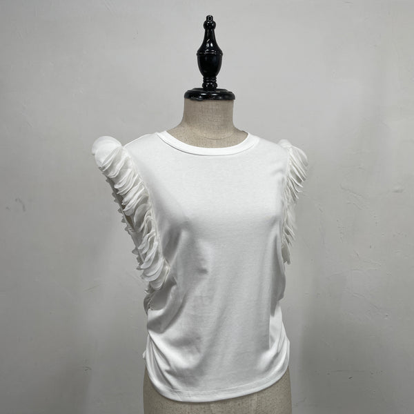 230608 - Gauze Trim Top (30% Off)