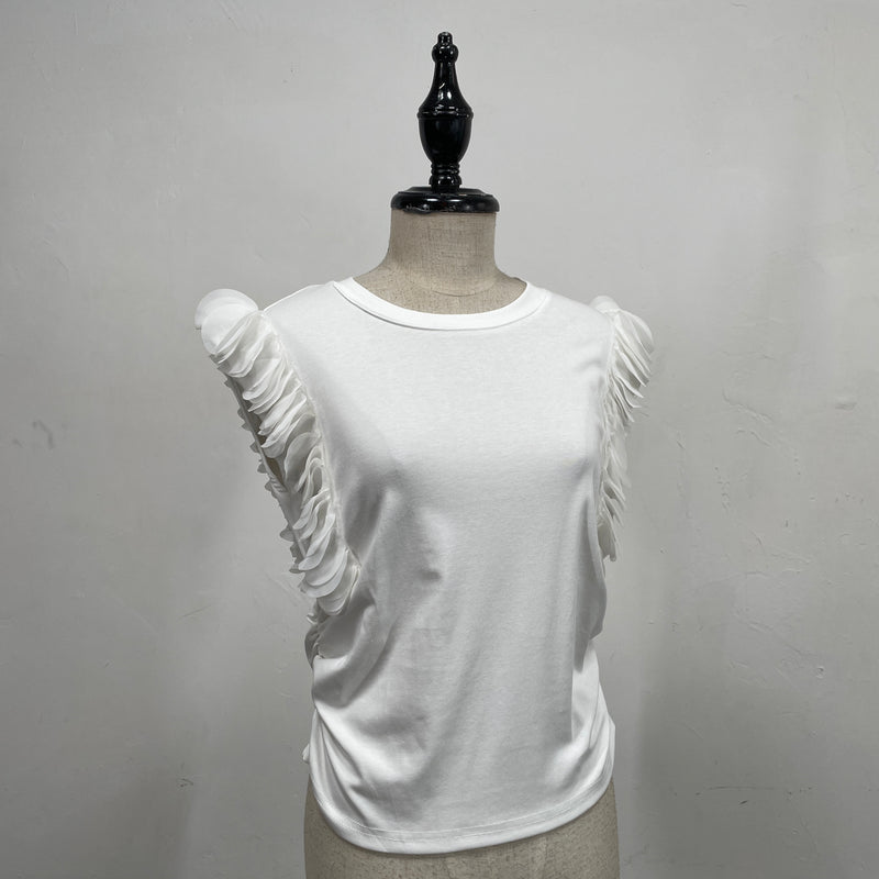230608 - Gauze Trim Top (Best Price)
