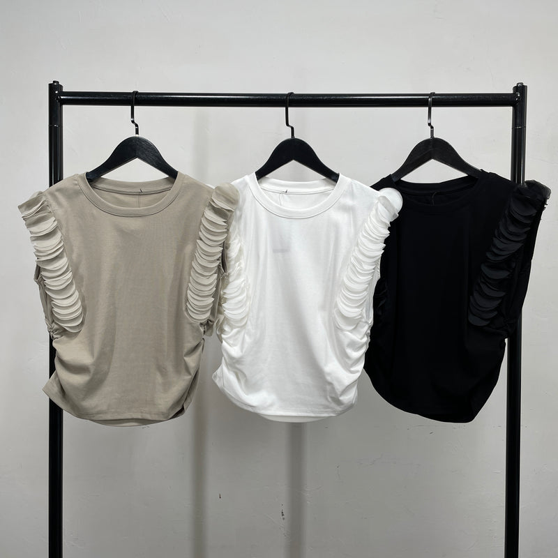 230608 - Gauze Trim Top (Best Price)