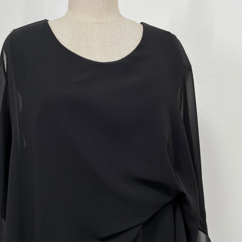 230624 - Chiffon Cape Dress (Best Price)