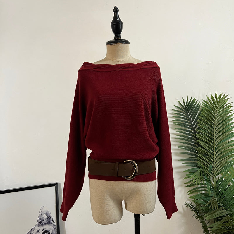 251393 - Bat Wing Knit Top