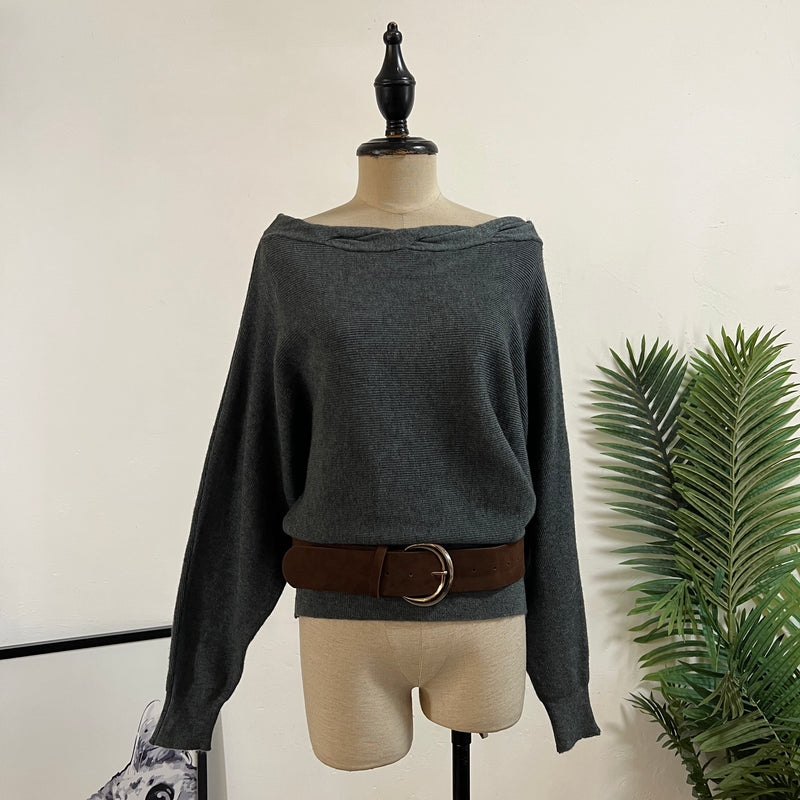 251393 - Bat Wing Knit Top