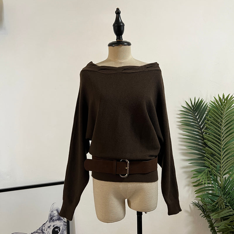 251393 - Bat Wing Knit Top