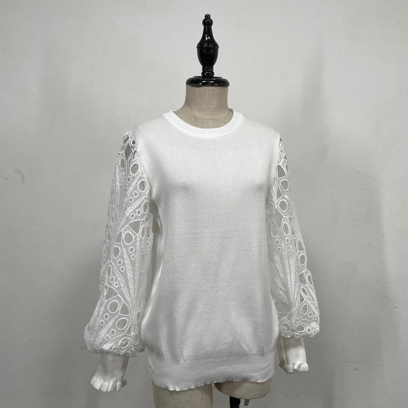 230838 - Lace Sleeve Top(🛍 Limited 🛍)