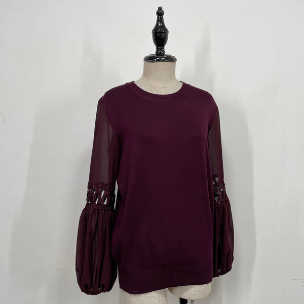 230837 - Chiffon Knitting Top(🛍 Limited 🛍)