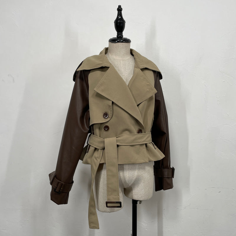 230818 - 2 Tone Trench Coat(🛍 Limited 🛍)
