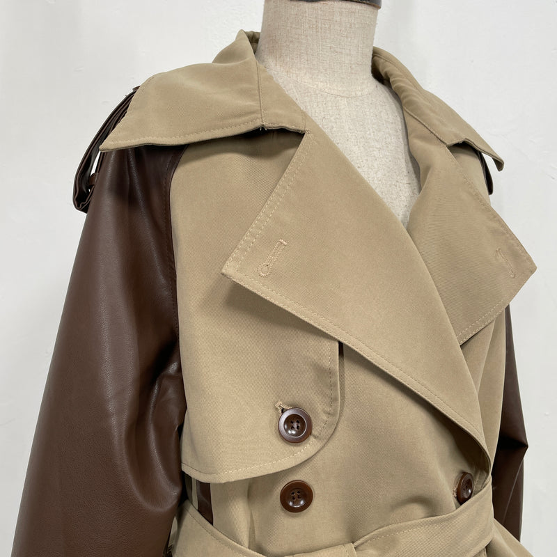 230818 - 2 Tone Trench Coat(🛍 Limited 🛍)
