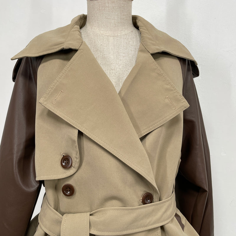 230818 - 2 Tone Trench Coat(🛍 Limited 🛍)