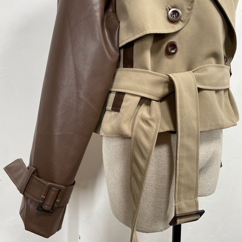230818 - 2 Tone Trench Coat(🛍 Limited 🛍)