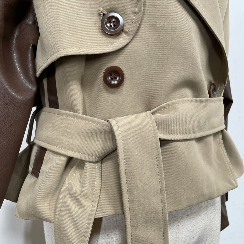 230818 - 2 Tone Trench Coat(🛍 Limited 🛍)