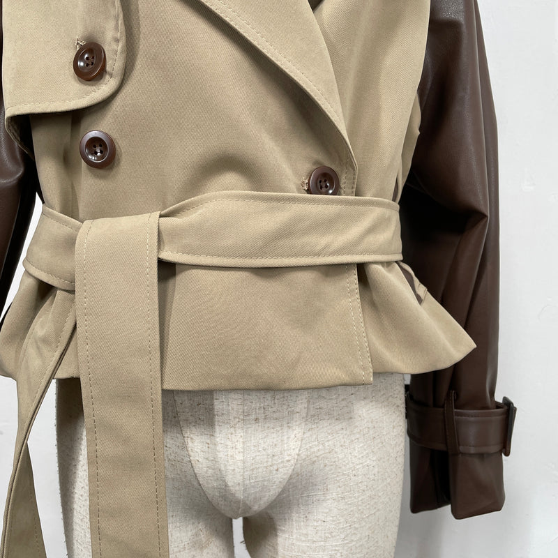 230818 - 2 Tone Trench Coat(🛍 Limited 🛍)