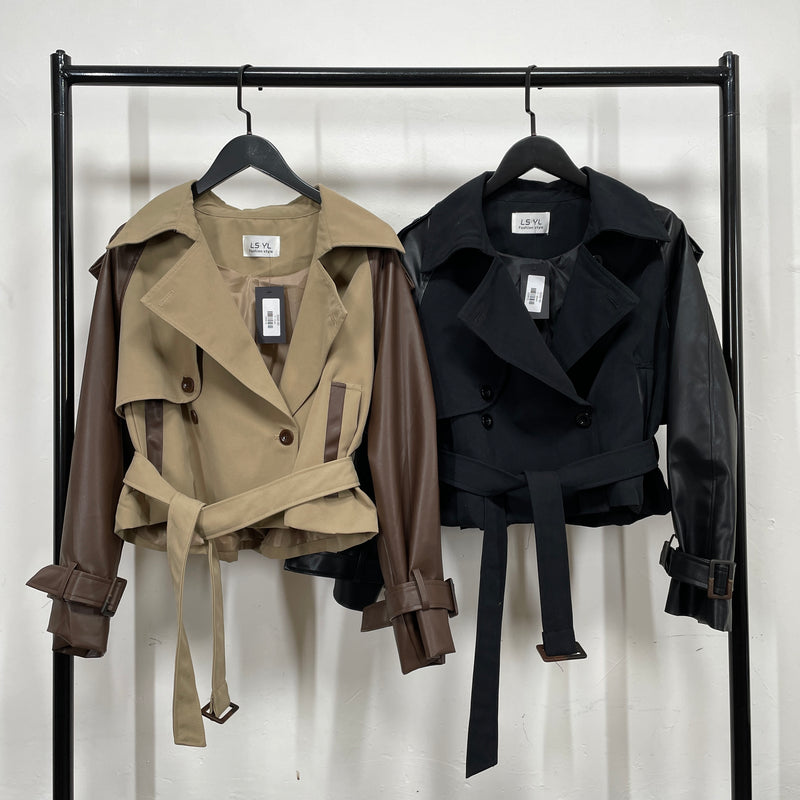 230818 - 2 Tone Trench Coat(🛍 Limited 🛍)