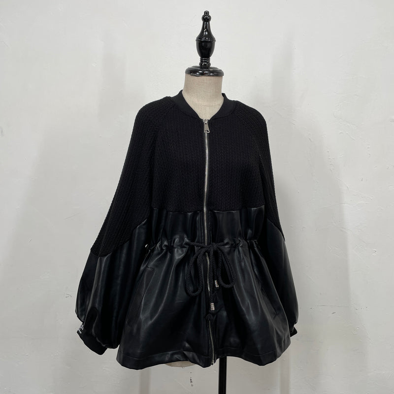 230821 - 2 Tone PU Jacket(🛍 Limited 🛍)