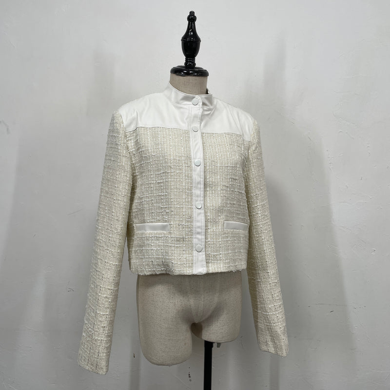 230847 - Tweed PU Jacket(🛍 Limited 🛍)
