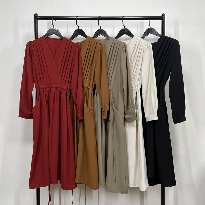 230843 -V Neck Dress(🛍 Limited 🛍)