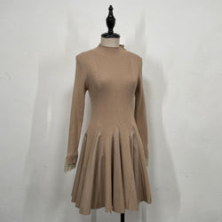 230842 - Knitting PU Dress(🛍 Limited 🛍)
